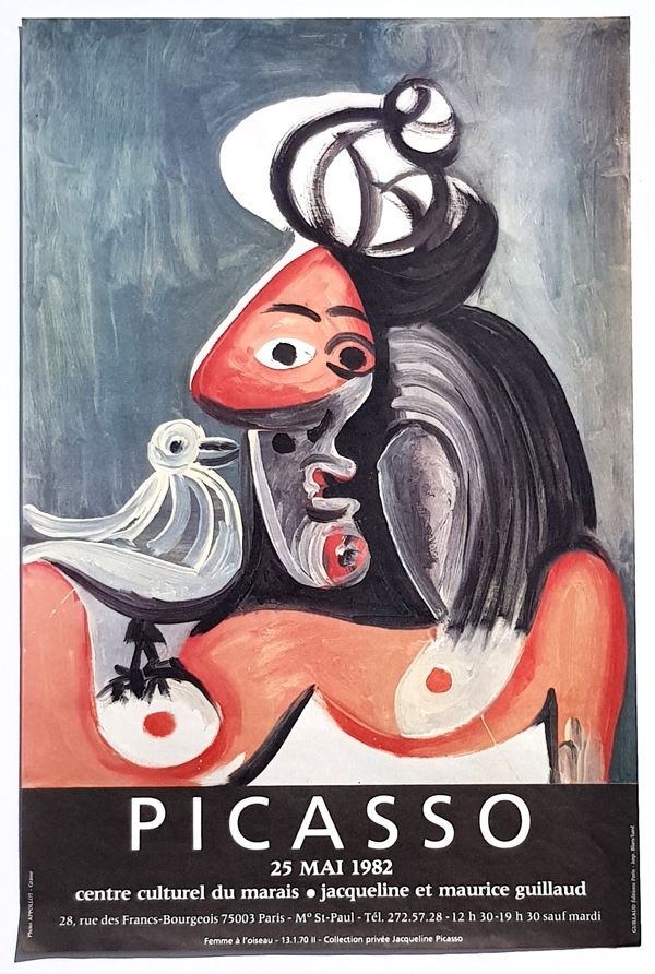 オフセット Picasso - La Femme à L'Oiseau