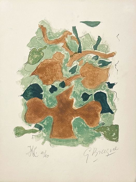リトグラフ Braque - La forêt