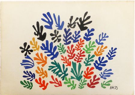 リトグラフ Matisse - LA GERBE. Lithographie sur vélin d'Arches (1953)