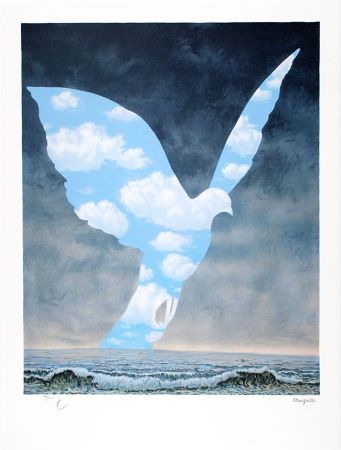 リトグラフ Magritte - La Grande Famille