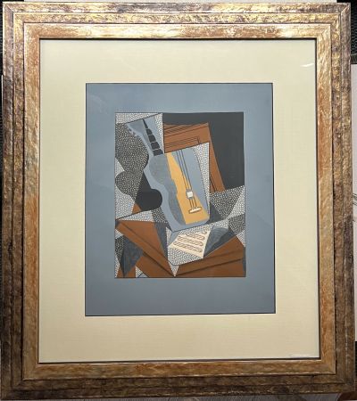 リトグラフ Gris  - LA GUITARE. Lithographie en couleur (1925-1955)