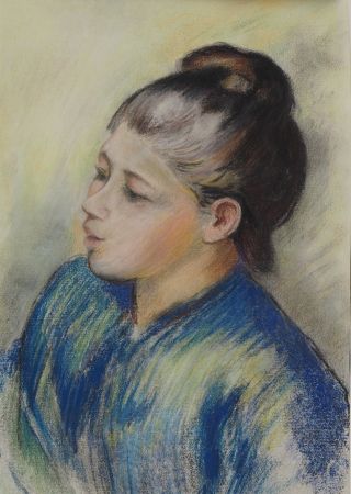 リトグラフ Renoir - La jeune fille au chignon