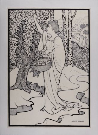 リトグラフ Combaz - La libre Esthétique, 1901 - Rare!