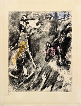 エッチング Chagall - La Lice et sa compagne