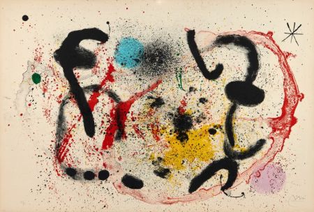 リトグラフ Miró - La lune rituelle