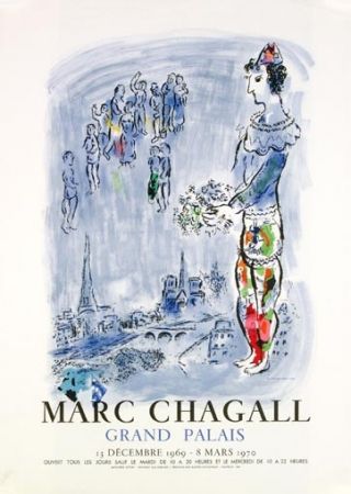 リトグラフ Chagall - La Magicien de Paris