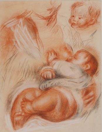 リトグラフ Renoir - La maternité