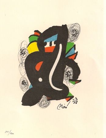 リトグラフ Miró - La Melodie Acide 