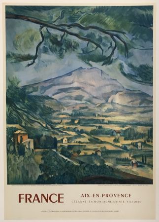 リトグラフ Cezanne - La Montagne Sainte-Victoire
