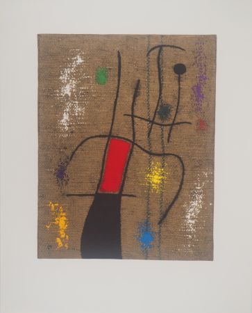 リトグラフ Miró - La musicienne