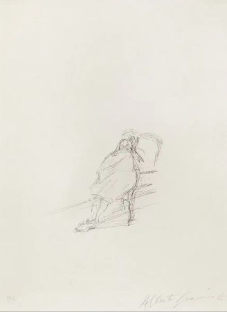 リトグラフ Giacometti - La Mère de l’artiste assise III