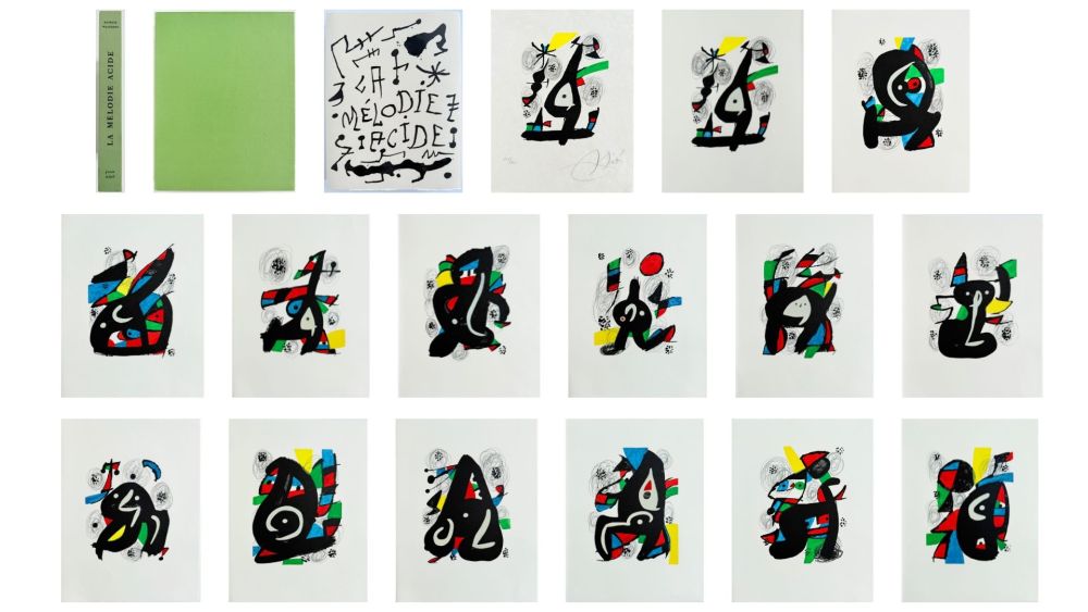 リトグラフ Miró - La Mélodie Acide