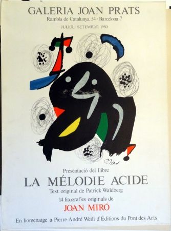掲示 Miró - La Mélodie Acide 1980