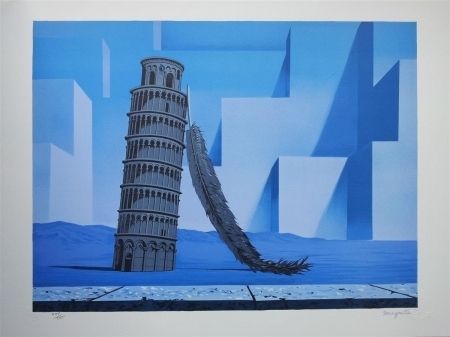 リトグラフ Magritte - La nuit de Pise (night in Pisa)