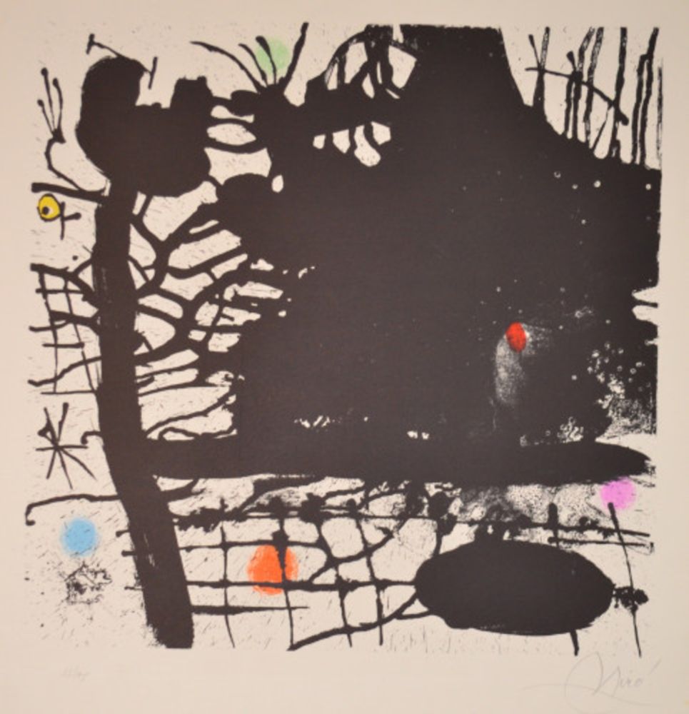リトグラフ Miró - La Nuit Tentaculaire - M639