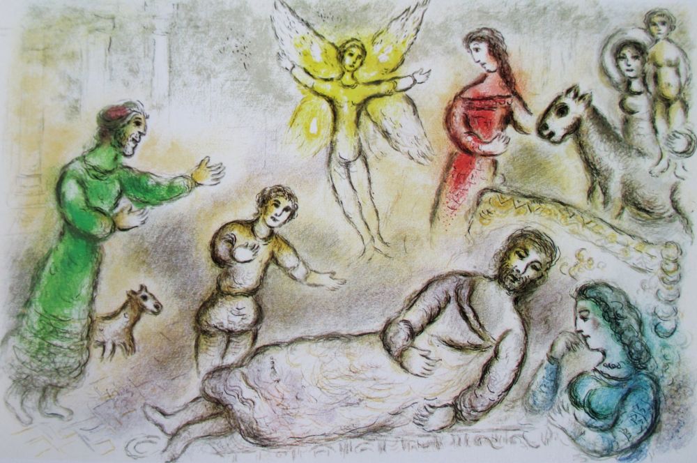 リトグラフ Chagall - La Paix Retrouvee - L'Odyssee II