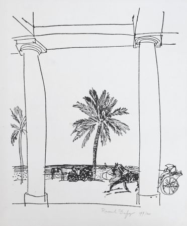 リトグラフ Dufy - La Palais de la Méditerranée