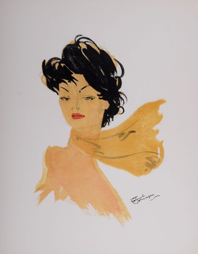 リトグラフ Domergue - La Parisienne : Gigi, 1956