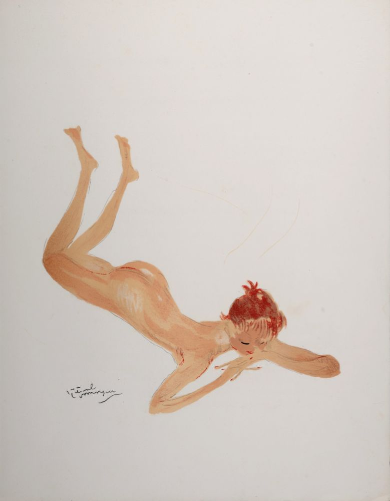 リトグラフ Domergue - La Parisienne : Sabine, 1956