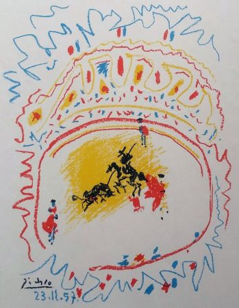 リトグラフ Picasso - '' La Petite Corrida ''