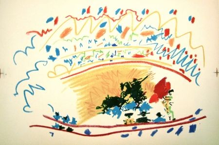 リトグラフ Picasso - La petite corrida