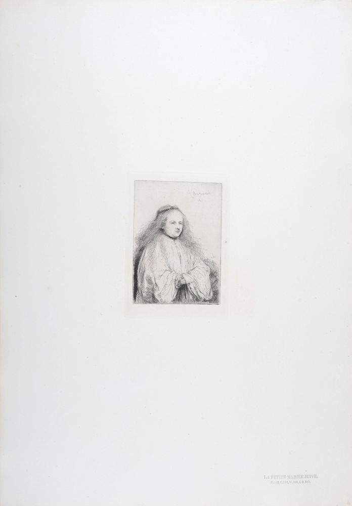 輪転グラビア印刷 Rembrandt - La petite mariée juive