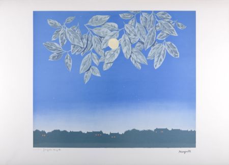 リトグラフ Magritte - La Philosophie et la Peinture : La page blanche, C. 197