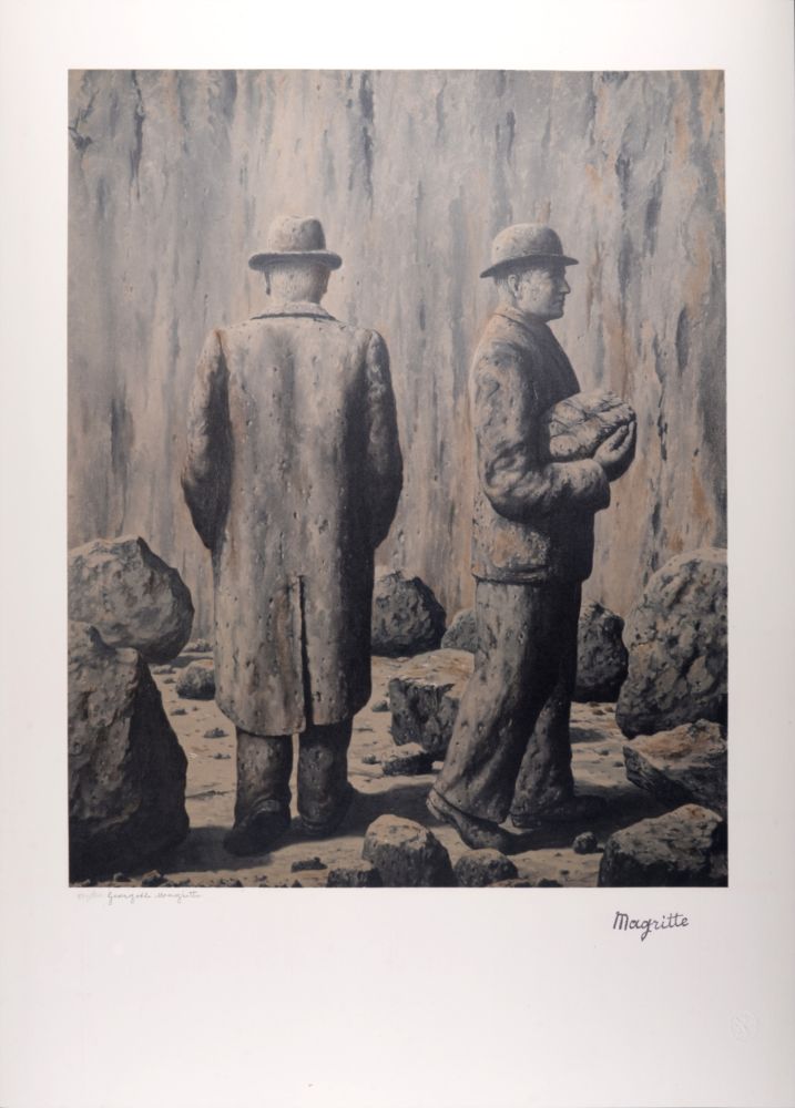 リトグラフ Magritte - La Philosophie et la Peinture : Le Chant de la violette, C. 1979