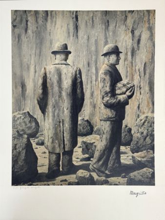 リトグラフ Magritte - La Philosophie et la Peinture : Le Chant de la violette, C. 1979