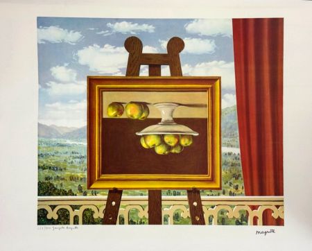 リトグラフ Magritte - La Philosophie et la Peinture : Le réveil matin