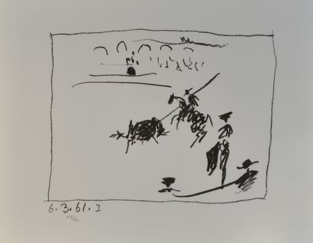 リトグラフ Picasso - La Pique