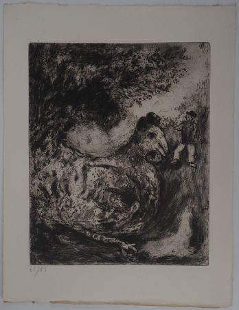 彫版 Chagall - La poule aux œufs d'or