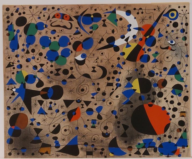 ステンシル Miró - La Poétesse (Constellations) 