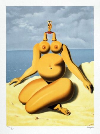 リトグラフ Magritte - La Race Blanche