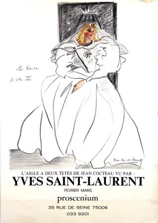 オフセット Saint Laurent - La Reine L'aigle à deux Têtes de Jean Cocteau