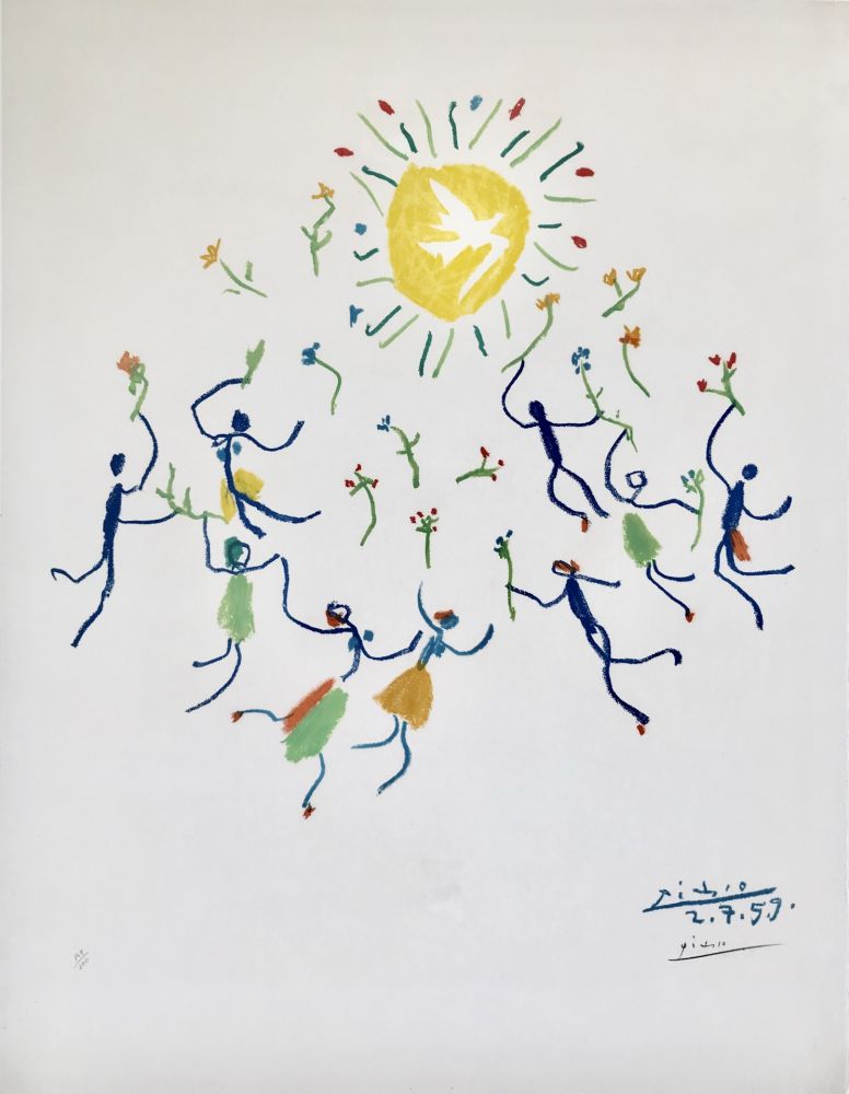 リトグラフ Picasso - La ronde de la jeunesse (Edition: 200)