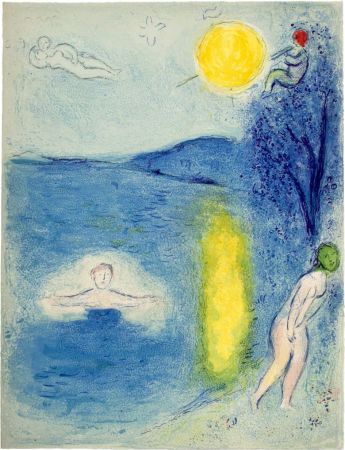 リトグラフ Chagall - LA SAISON D'ÉTÉ (de la Suite Daphnis & Chloé - 1961)