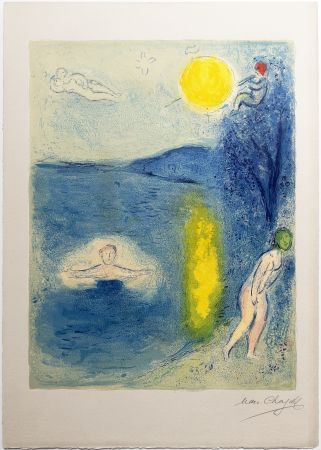 リトグラフ Chagall - LA SAISON D'ÉTÉ (de la Suite Daphnis & Chloé - 1961)