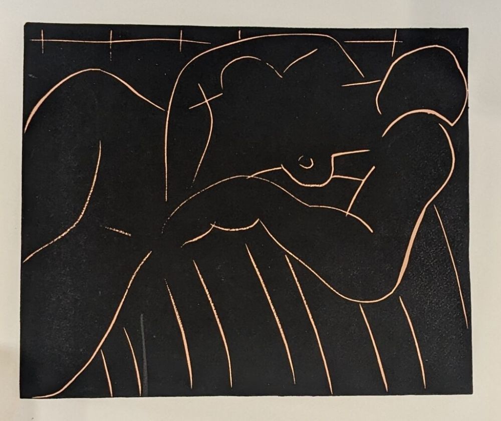 リノリウム彫版 Matisse - La sieste