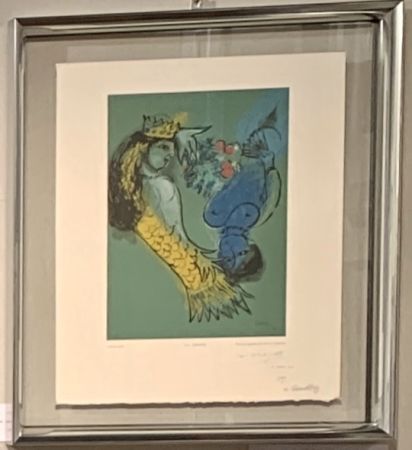 木版 Chagall - La sirène 