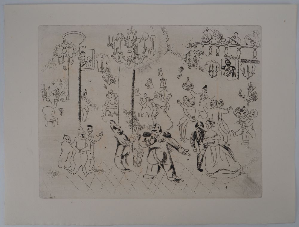 彫版 Chagall - La soirée chez le gouverneur
