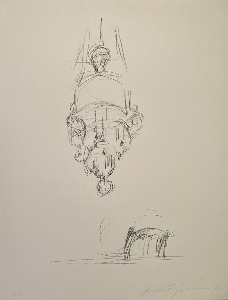 リトグラフ Giacometti - La suspension