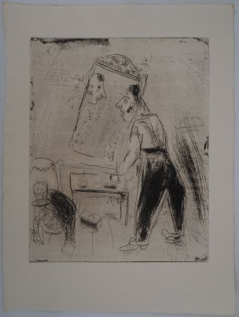 彫版 Chagall - La toilette de Tchitchikov