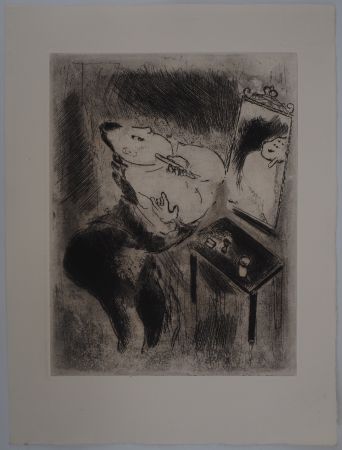 彫版 Chagall - La toilette (Tchitchikov se rase)