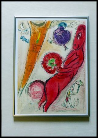 リトグラフ Chagall - LA TOUR EIFFEL A L ANE
