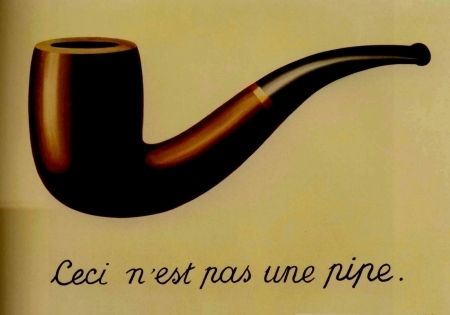 リトグラフ Magritte - La trahison des images (Ceci n'est pas une pipe)