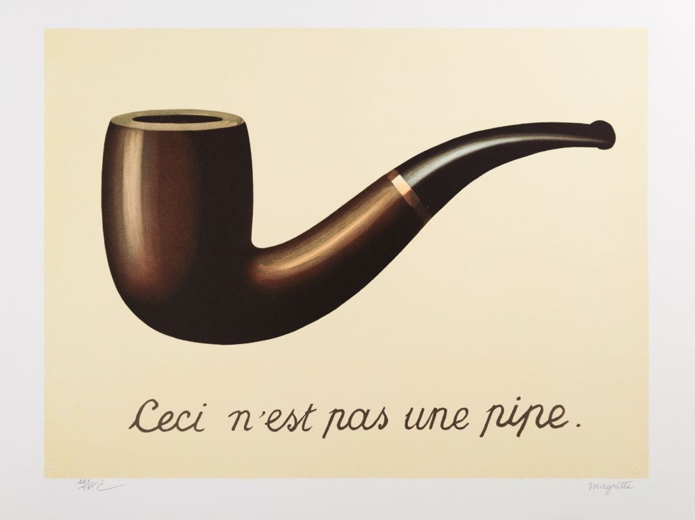 リトグラフ Magritte - La Trahison des Images (The Treachery of Images)