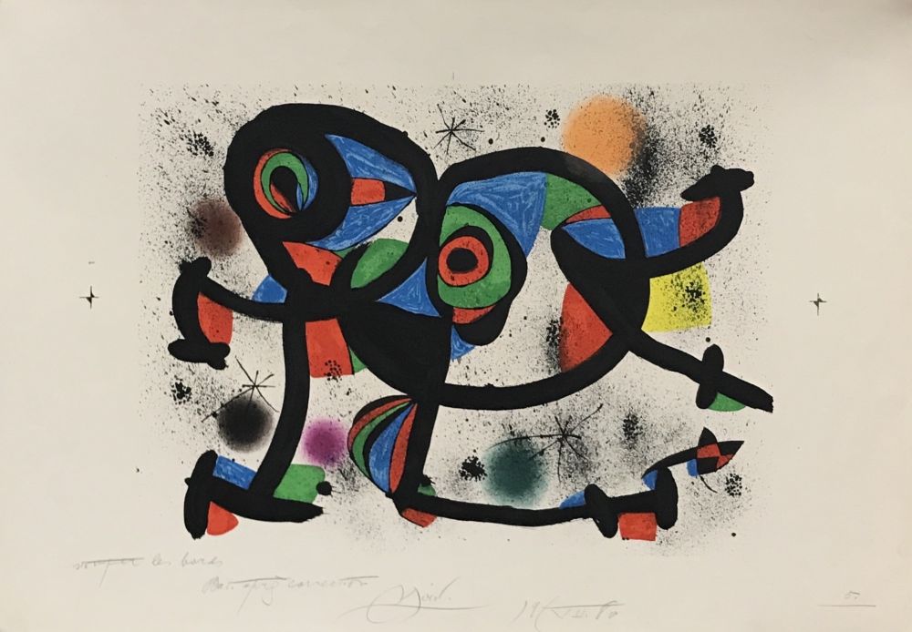 リトグラフ Miró - La Triple Roue I