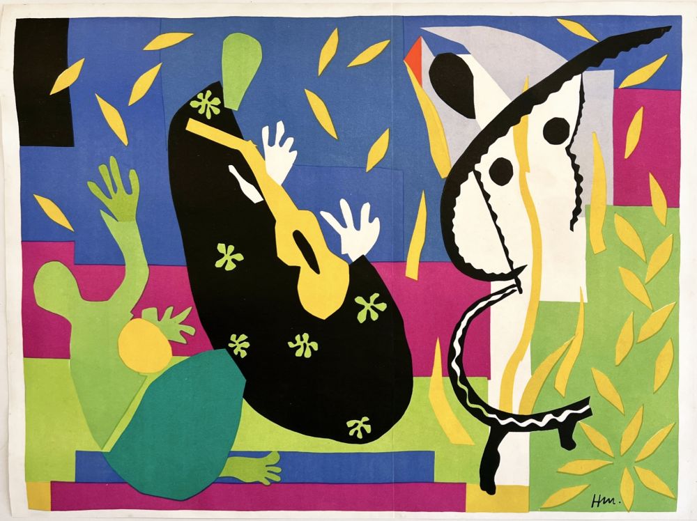 リトグラフ Matisse - LA TRISTESSE DU ROI. Lithographie (1952)