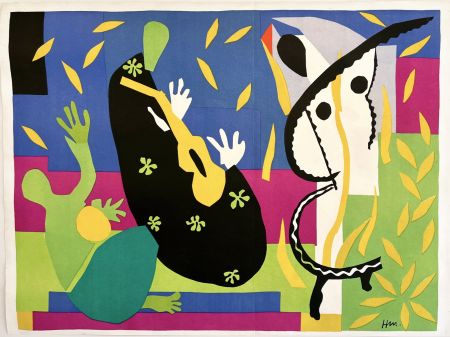リトグラフ Matisse - LA TRISTESSE DU ROI. Lithographie (1952)
